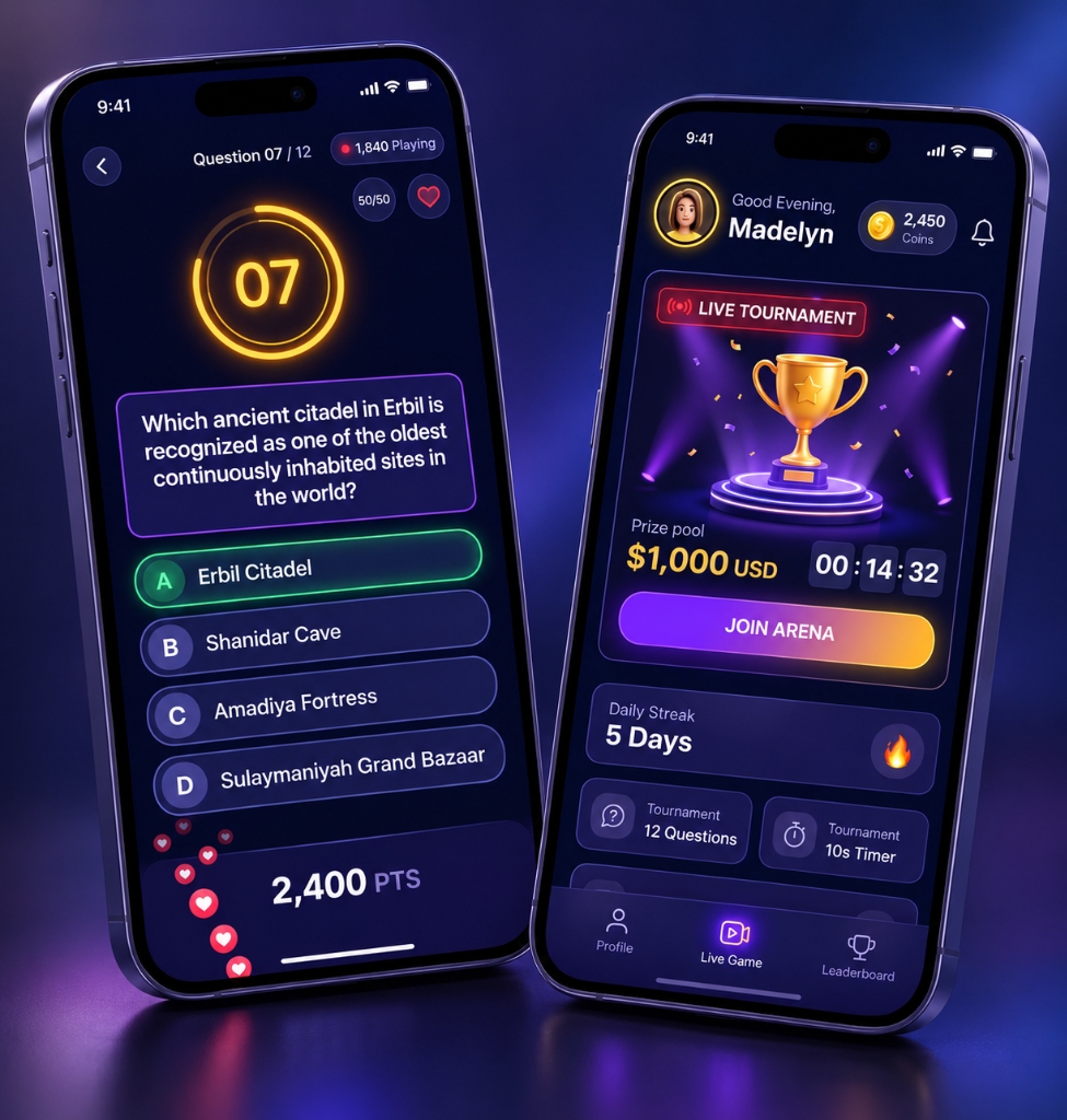 Birwin Live Trivia & Tournament Quiz Game